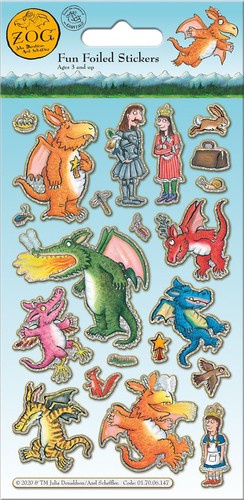 Zog reusable foiled - reusable, stickers