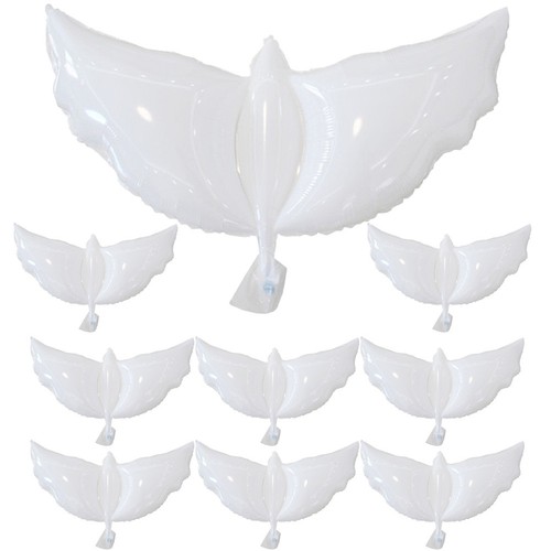 10pcs white dove - dove, balloons